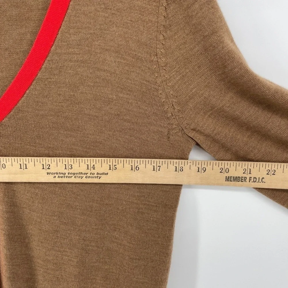 Coach Cardigan Sweater  Women S 100% Merino Wool Designer Old Money Quite Luxury